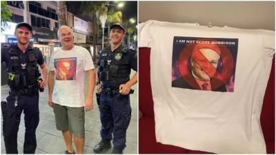 Student Makes His Dad An “I’m Not Scott Morrison” T-Shirt ‘Coz The Resemblance Is Uncanny