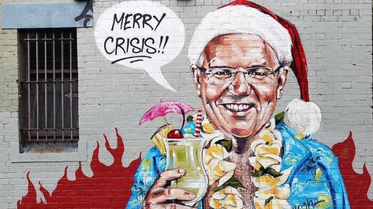 This Scott Morrison Mural That Popped Up In Syd Today Is The Xmas Gift I Never Knew I Needed