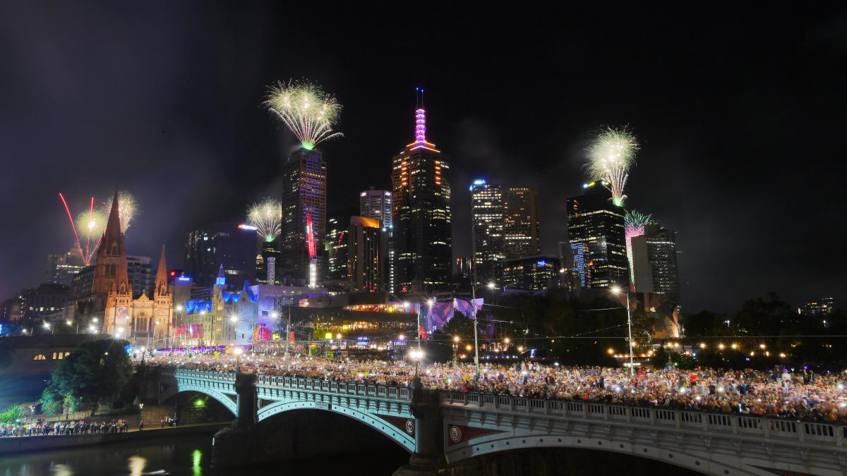 melbourne australia day fireworks