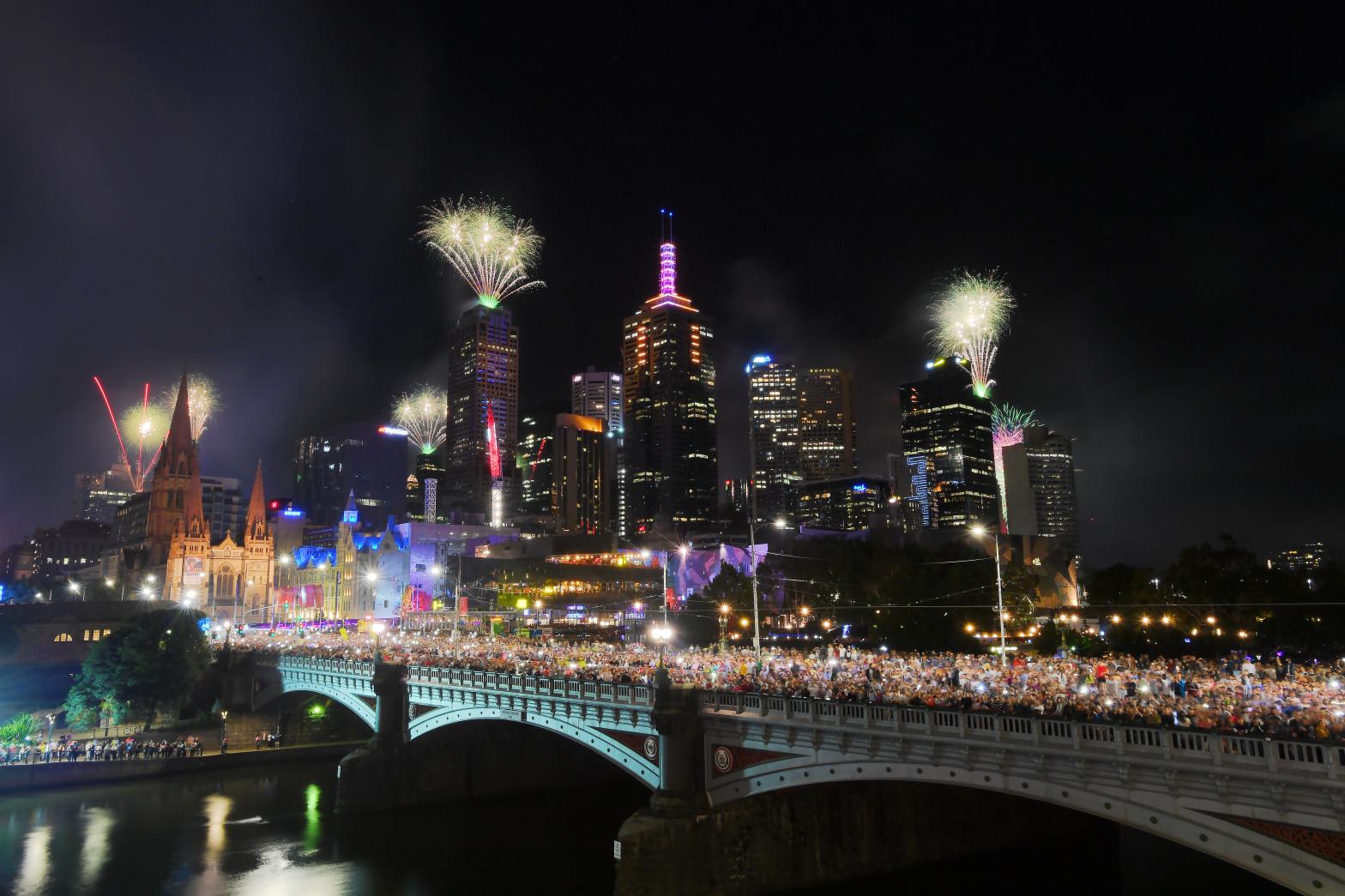 melbourne australia day fireworks