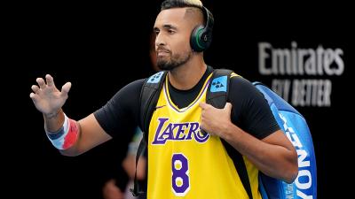Nick Kyrgios Wears LA Lakers Jersey To Australian Open To Pay Respect To Kobe Bryant