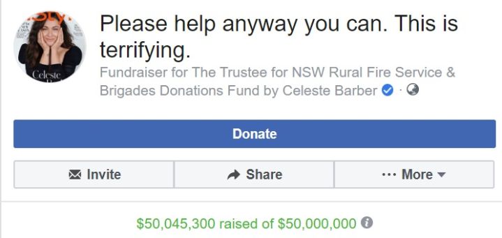 Celeste Barber’s Bushfire Fundraiser Has Now Smashed An Incredible $50 Million