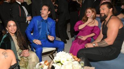 All The Globes Afterparty Tea From Brad & Jen’s Run-In To Why Jason Momoa Got His Arms Out