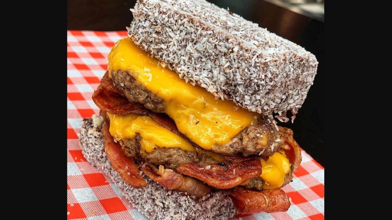 An Adelaide Eatery Is Trolling The Nation’s Taste Buds With This Ungodly Lamington Burger