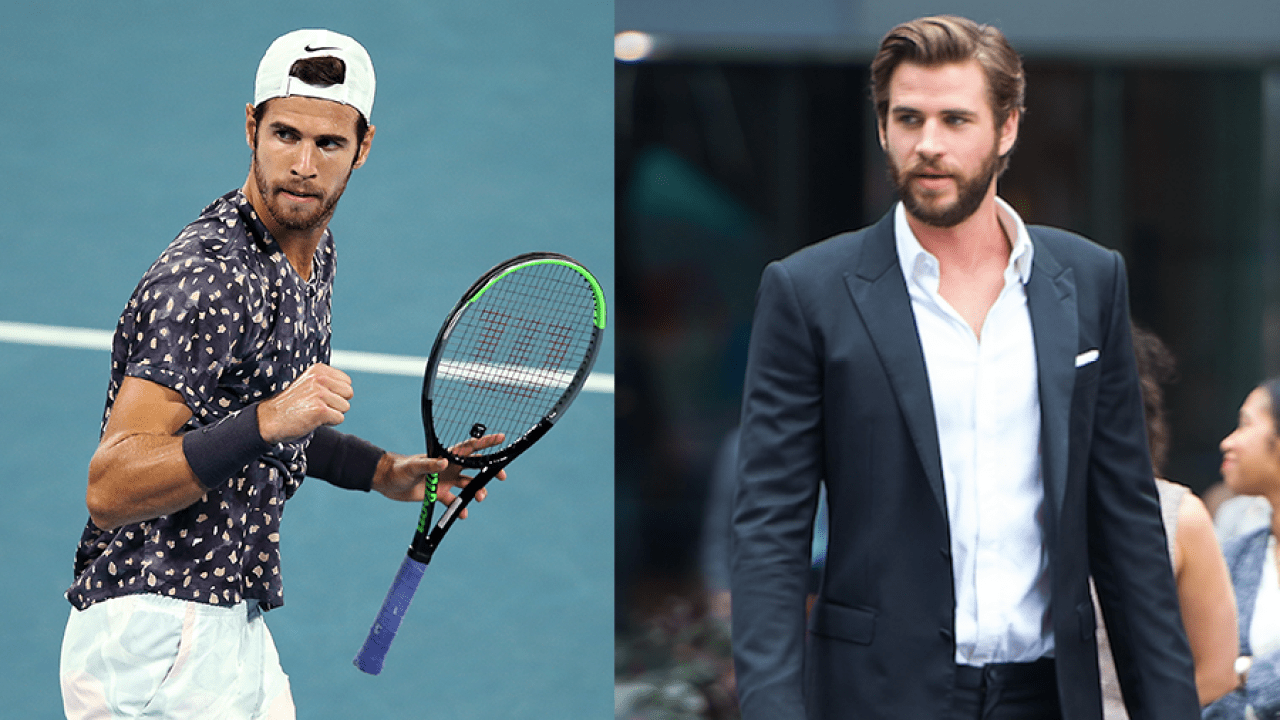 Nick Kyrgios’ 3rd Round Opponent Karen Khachanov Is Without A Doubt Liam Hemsworth’s Twin