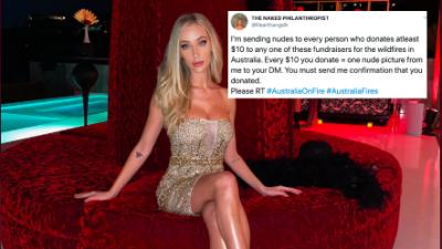 LA Model Sends Nudes To Fans Who Donate To Bushfire Relief & Raises Over $100K