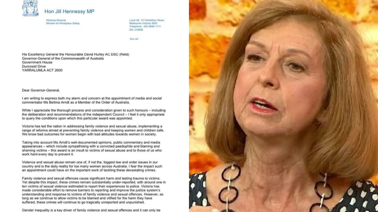 Victoria’s Attorney-General Calls For Bettina Arndt’s Australian Day Honours To Be Yoinked