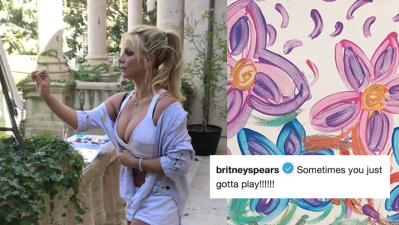 Britney Spears’ 1st Solo Art Exhibition Is Coming & If You Diss Her Sweet Paintings, I’ll Cry