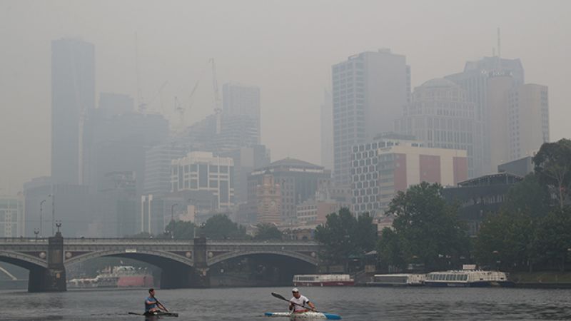 Melbourne Is Copping A Belting From Smoke Haze Today & The Pics Are Bonkers