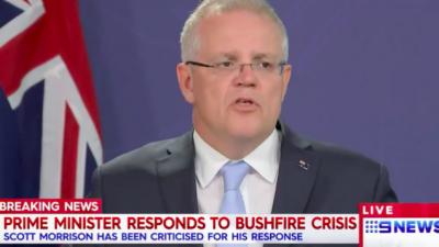 Scott Morrison Says The Real Tragedy Of The Fires Is Milk Being Poured Down A Hill