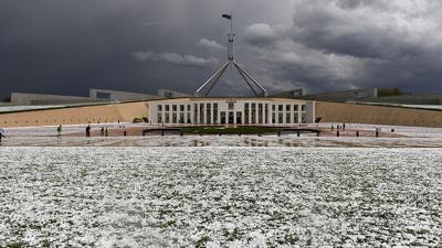 Canberra Just Copped An Absolute Pizzling From A Fuck-Off Huge Hail Storm