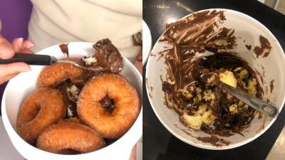 We Got Our Mitts On One Of Those Ungodly Nutella Doughnut Buckets