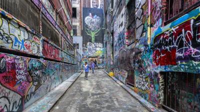 Melbourne’s Street Art Mecca Hosier Lane Is Also Home To A Very Spooky Ghost