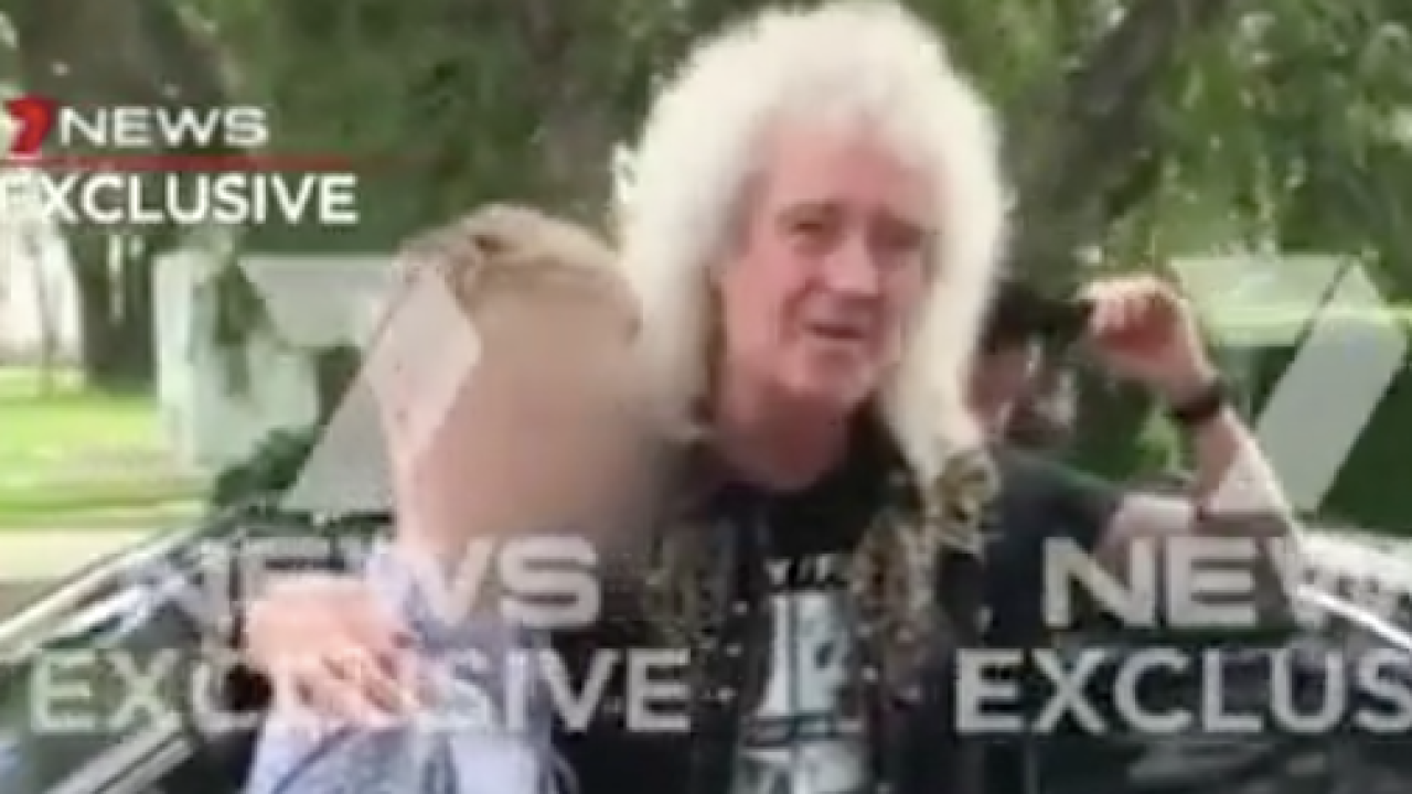 Queen’s Brian May Slams Channel 7 After Run-In With “Rudest” Cameraman At Brisbane Airport