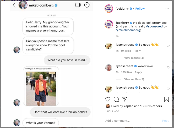 A US Billionaire Is Paying Your Favourite Insta Meme Accounts To Shill For His Presidency Bid