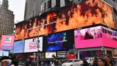 Firefighters Honoured With 20-Metre High Billboard In NYC’s Time Square & We’re Crying