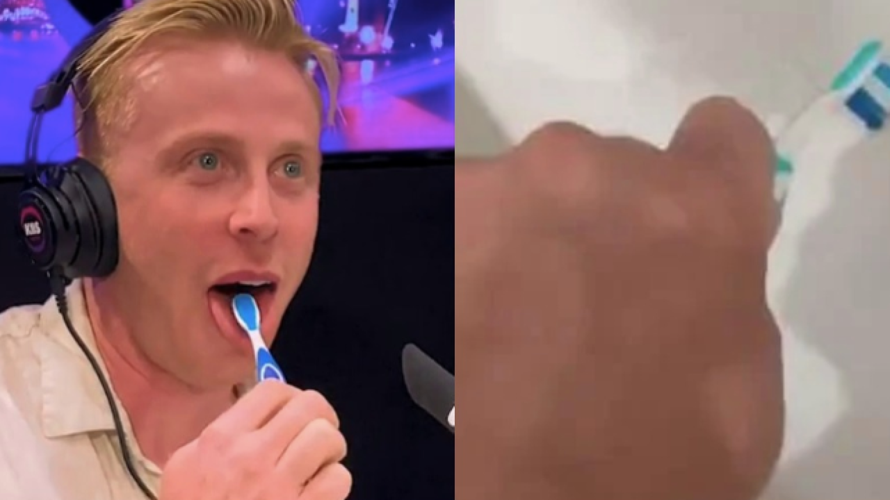 A ‘Kyle & Jackie O’ Producer Cleaned His Teeth With The Shitty ‘MAFS’ Toothbrush Live On Air