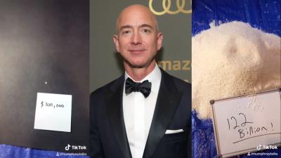 A TikToker Has Put Jeff Bezos’ Insane Wealth Into Perspective With A Shitload Of Rice