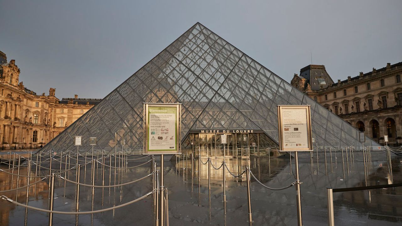 The Louvre Museum Is Closed As France Tries To Combat The Coronavirus Outbreak