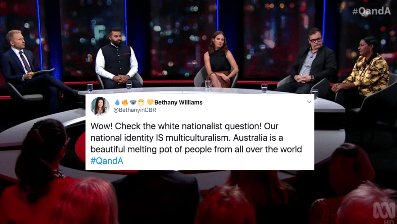 ‘Q+A’ Called Out For Allowing “Appalling” Multiculturalism Question To Be Asked Live