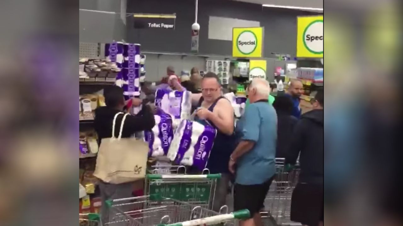 Boomers Are Heaping Toilet Paper Stocks Into Their Trolleys This AM & The Footage Is Nuts