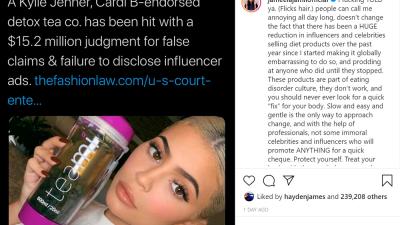 Jameela Jamil Celebrates As Kylie Jenner-Endorsed Diet Tea Brand Hit With $15M Judgement