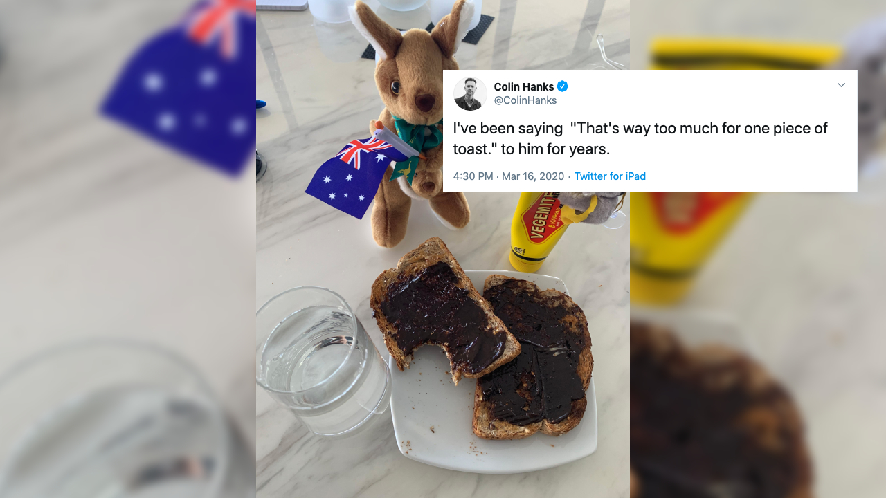Tom Hanks’ Good Son, Colin, Has Weighed In On His Old Man’s Vegemite Habits