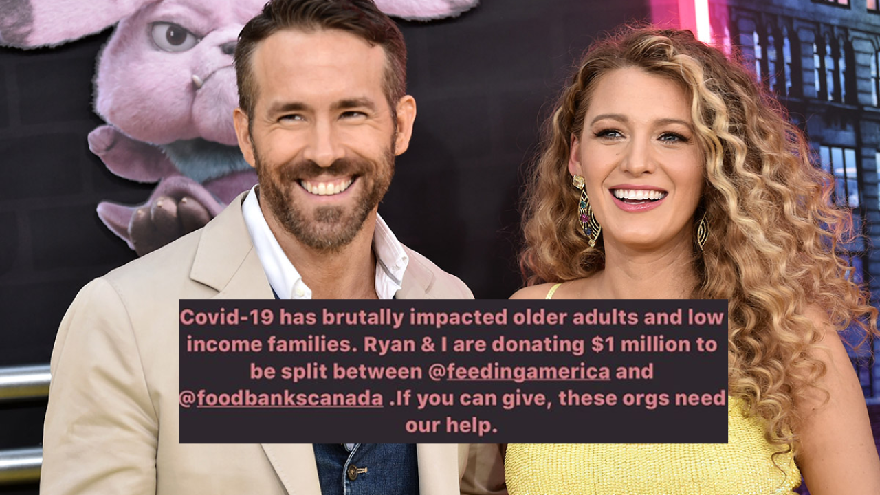 Blake Lively & Ryan Reynolds Give $1M (And A Lil’ Laughter) To Those In Need Amid COVID-19