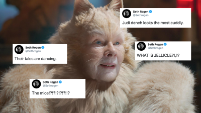 Allow A Stoned Seth Rogen Watching ‘Cats’ For The First Time To Take Your Mind Off Things