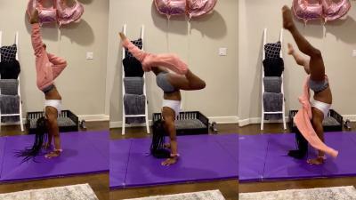 Simone Biles Just Took The Handstand Challenge To A New Level & Yeah, I Can’t Fkn Do That