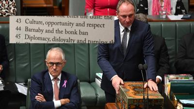Malcolm Turnbull’s Upcoming Book Features An Entire Chapter On [Ugh] Barnaby Joyce Fucking