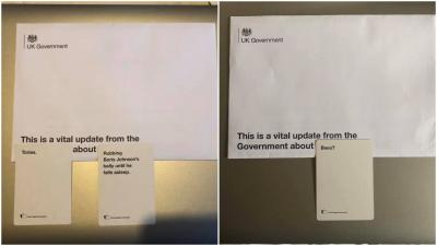 Someone Just Turned A Letter From The British Government Into A Cards Against Humanity Game