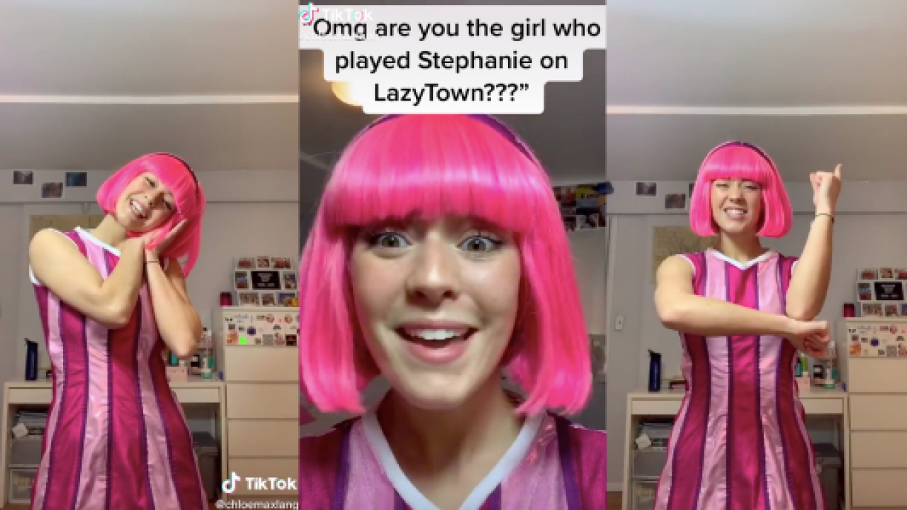 Stephanie From ‘LazyTown’ Is TikTok’s Latest Star & We Love A Pink-Haired Queen
