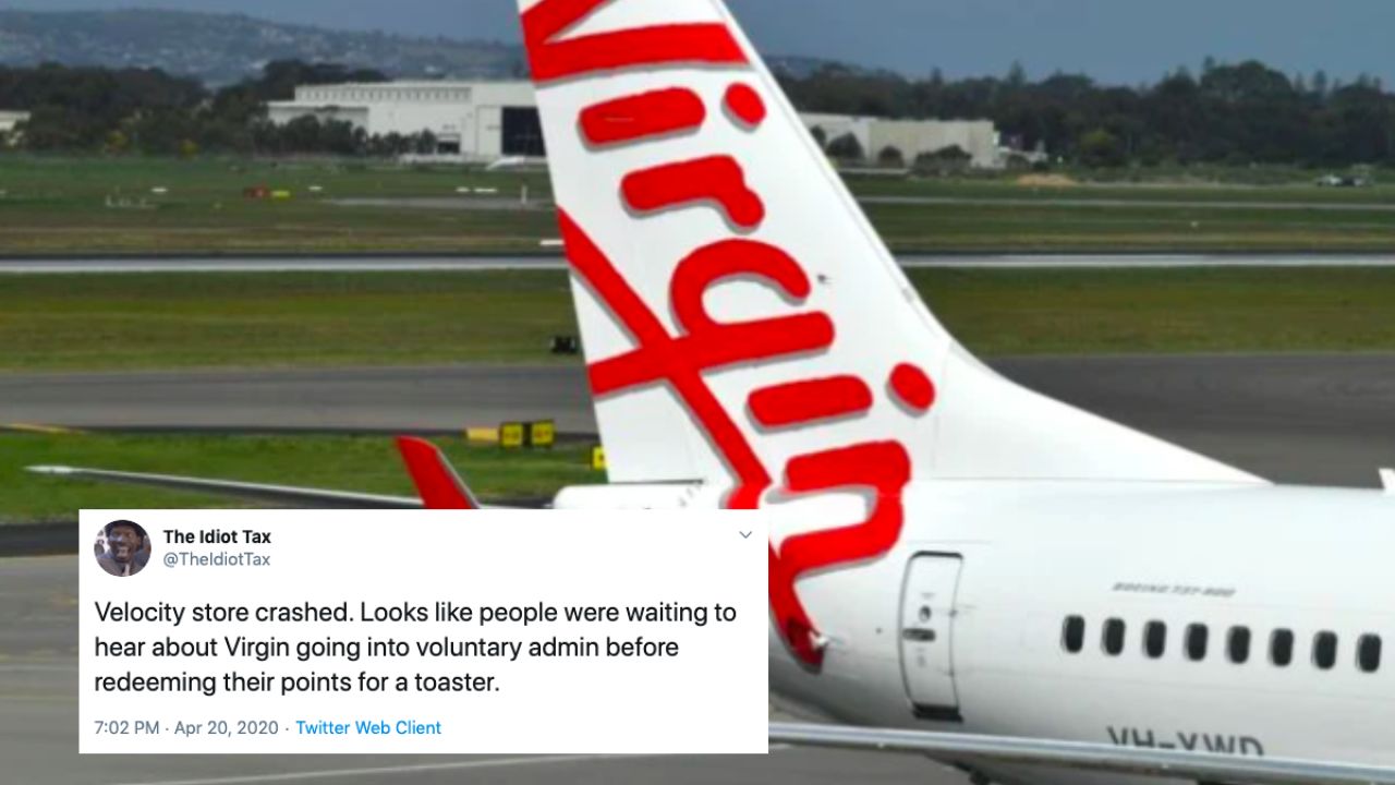 Panic-Buying Just Crashed The Velocity Store As Virgin Australia Enters Administration
