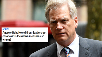 Andrew Bolt Reckons The Lockdowns Are An “Overreaction” & Boomers Should Be Able To Play Golf
