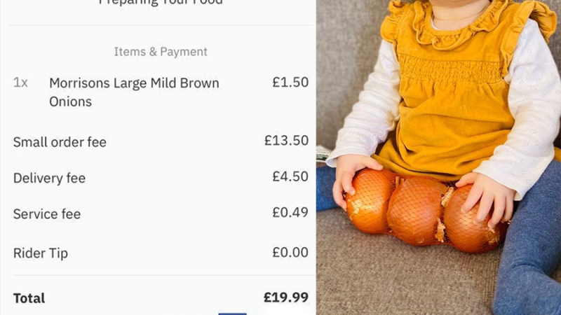 Iconic 1-Yr-Old Accidentally Orders 3 Onions From Deliveroo While Playing On Dad’s Phone
