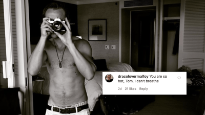 It Is Day 394 Of Iso & ‘Harry Potter’ Fans Are Frothing Over Tom Felton’s Shirtless Pic