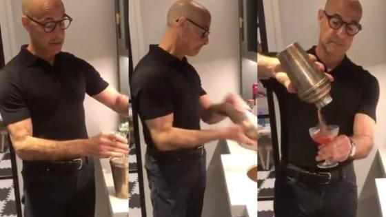 Join Us In Our Collective Thirst Over This Video Of Daddy Stanley Tucci Making A Cocktail