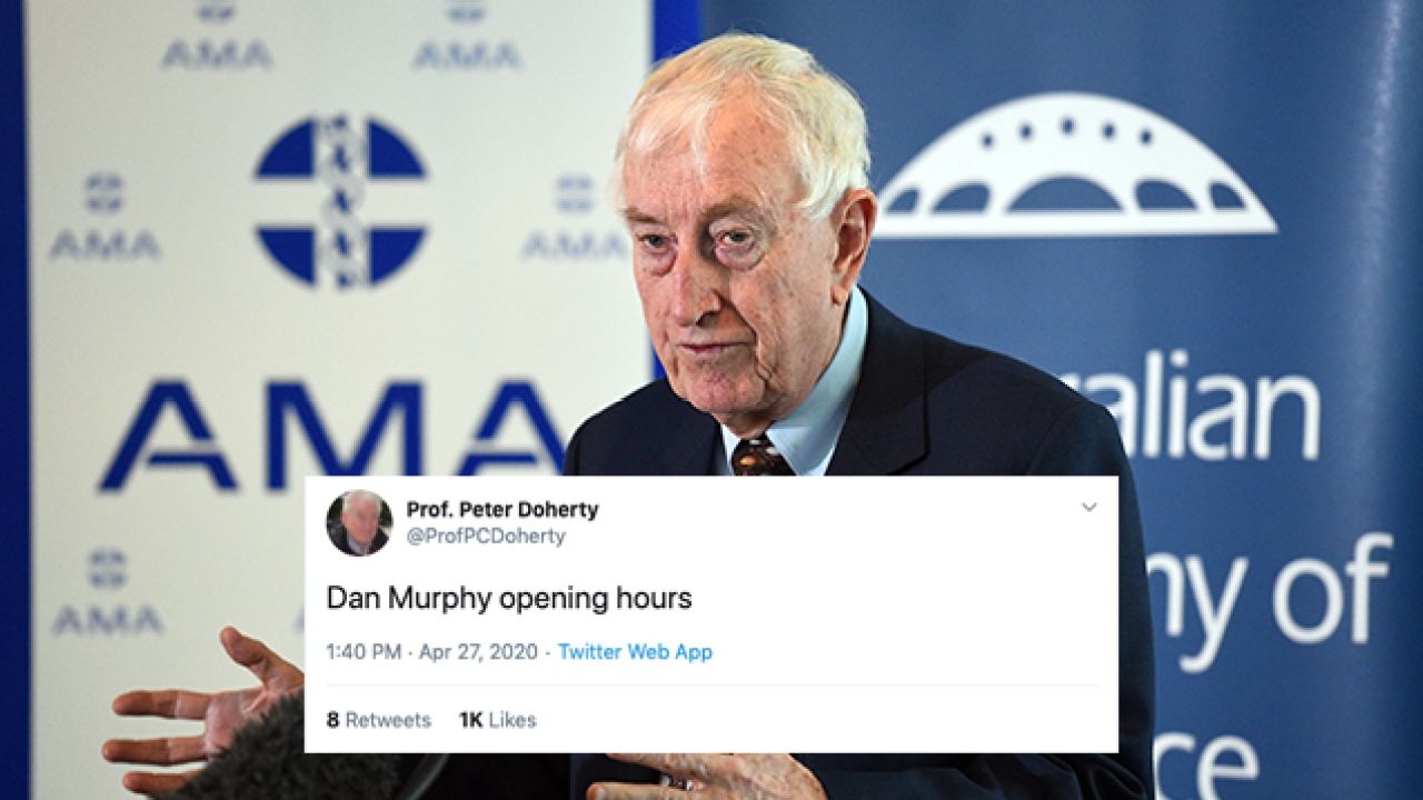 Can You Help Nobel Laureate Prof. Peter Doherty Find “Dan Murphy Opening Hours”?