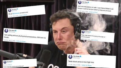 Tesla Stocks Plummet $14B After Elon Musk’s Recent Twitter Shit-Posting Marathon