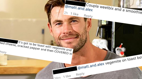 Matt & Alex Asked Listeners To Spam Chris Hemsworth’s IG Pic With Their Fav Breakfast Foods