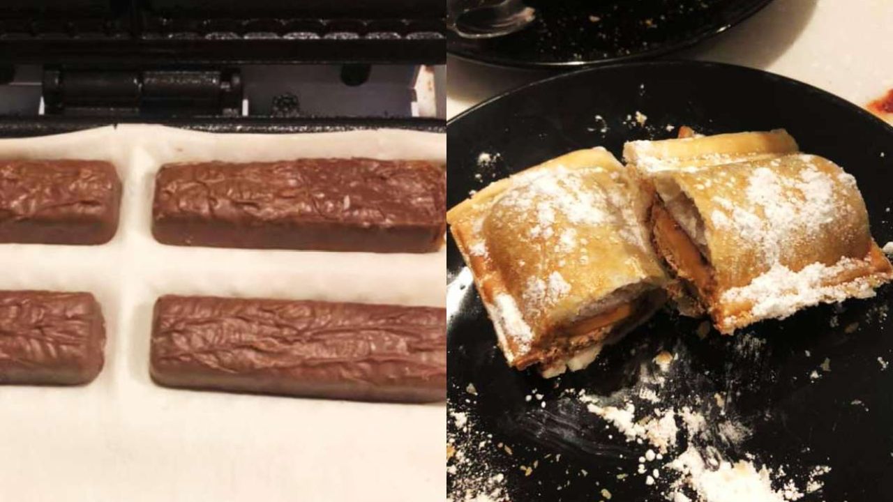 Some 100% Chaotic Mum Has Discovered The Kmart Sausage Roll Maker Fits Mars Bars Perfectly