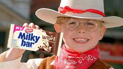 Milkybar Whirl Choccy Exists Now & Where’s That Cowboy Kid Who Owes Us A Treat