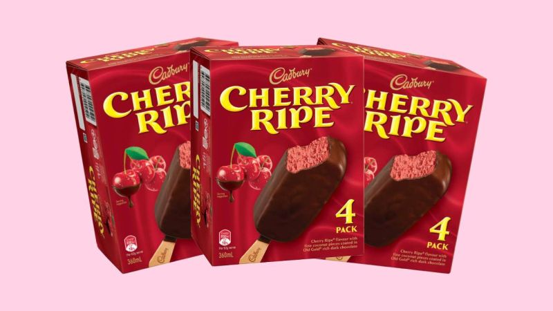 God-Tier Treat Cherry Ripe Is Now In Ice Cream Stick Form In The Freezer Aisle At The Shops