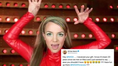 Britney Spears Got A Gift From *Actual* NASA & I’m Fully Convinced It’s A Fucking Alien