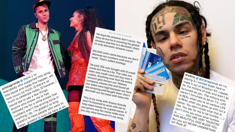 Ariana Grande & Justin Bieber Clap The Fuck Back After 6ix9ine Accuses ‘Em Of Buying #1 Spot