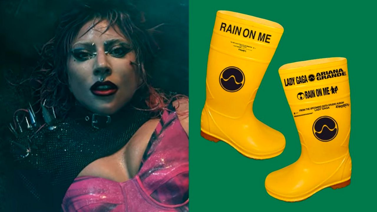 Lady Gaga Is Flogging A Pair Of Rain On Me Gumboots