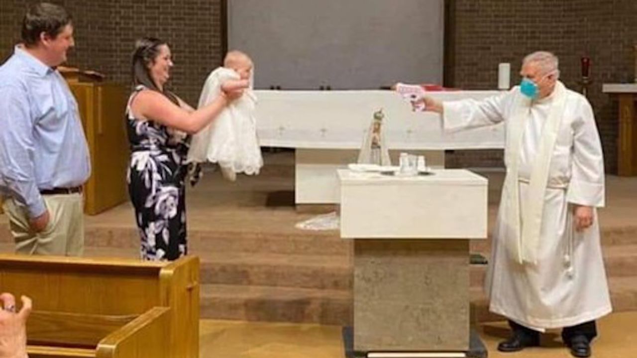 Bless This Baby, Whose First Memory Of Life During COVID-19 Is Baptism By Water Pistol