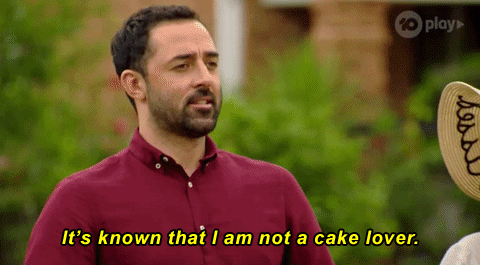 Here’s Every Time Andy Allen Has Insisted He Doesn’t Like Cake On ‘MasterChef’ In GIF Form
