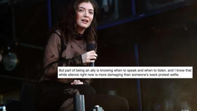 Lorde Has Damned “White Silence” In A Striking Call To Action Amid The George Floyd Protests
